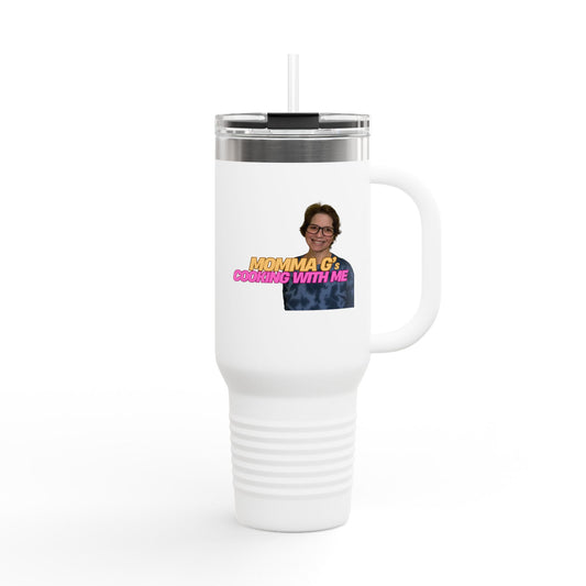 Momma G's 40oz Insulated Travel Mug with Straw & Lid